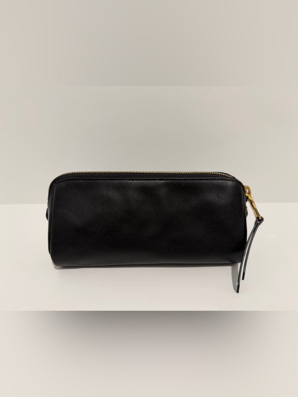 Madewell The Makeup Pouch in True Black Leather NY486 $68 - Picture 3 of 9